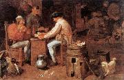 The Card Players fd BROUWER, Adriaen